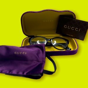 Vintage Gucci Bumble Bee Optical Frame Eye Glasses Unisex